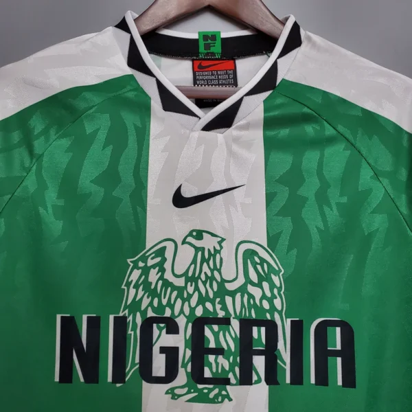 Camisa Retrô Clássica Seleção Nigéria Home 1996 Verde Nike - Imagem 2