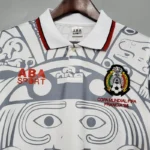 Camisa Retrô Clássica Seleção México Away 1998 Branca - Imagem 2