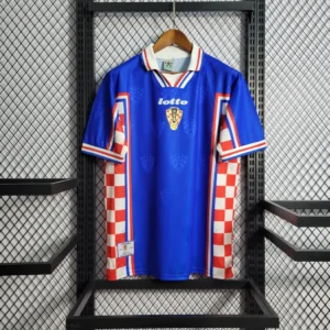 Camisa Retrô Clássica Seleção Croácia Away 1998 Lotto