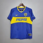 Camisa Retrô Boca Juniors Home 2003/2004 Nike - Azul Amarela - Total 90