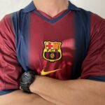 Camisa Barcelona Travis Scott Skeleton Oversized Retrô - 2000/2001 - Azul Grená - Imagem 4