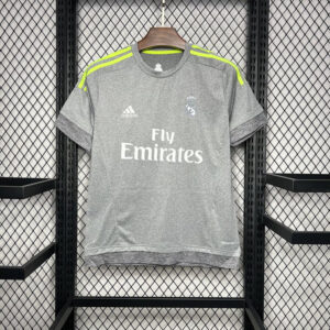 Camisa Retrô Real Madrid Away 2015/2016 Adidas Cinza