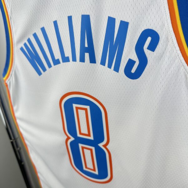 Camiseta Regata Basquete NBA OKC Oklahoma Thunder Association Edition 2025 Branca Nike - Imagem 9