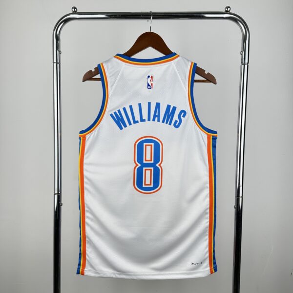 Camiseta Regata Basquete NBA OKC Oklahoma Thunder Association Edition 2025 Branca Nike - Imagem 11