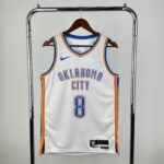 Camiseta Regata Basquete NBA OKC Oklahoma Thunder Association Edition 2025 Branca Nike - Imagem 10