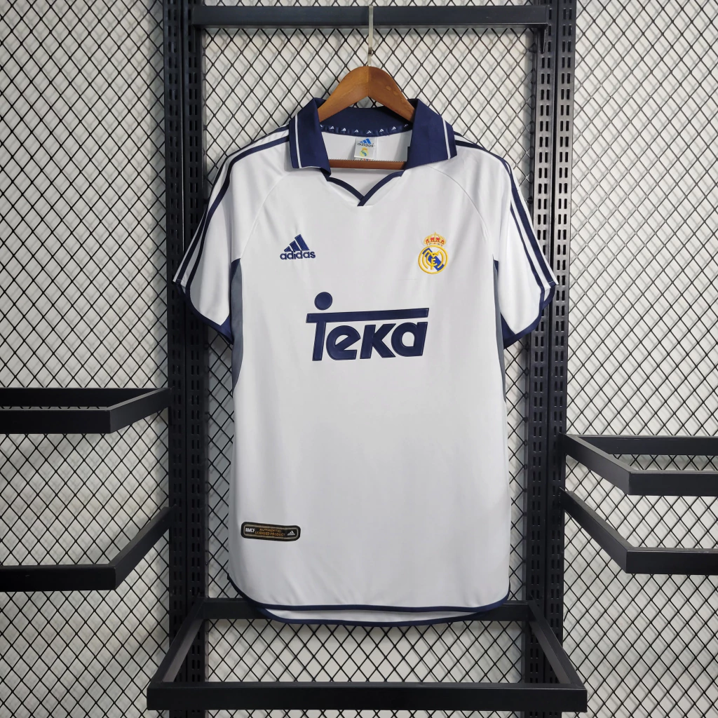 47b9d93c1-51c16e1e9227c9769216810861144046-1024-1024 Camisa Retrô Real Madrid Home 2000/2001 Adidas Branca - Imagem 1