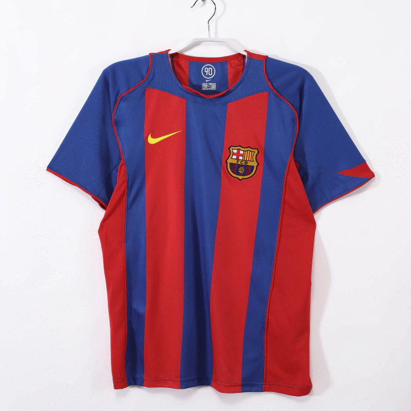 51be03ce7d-a9556797e84d8514f717443967607034-1024-1024 Camisa Retrô Barcelona Home 2004/2005 Nike - Total 90 - Azul Grená - Imagem 1