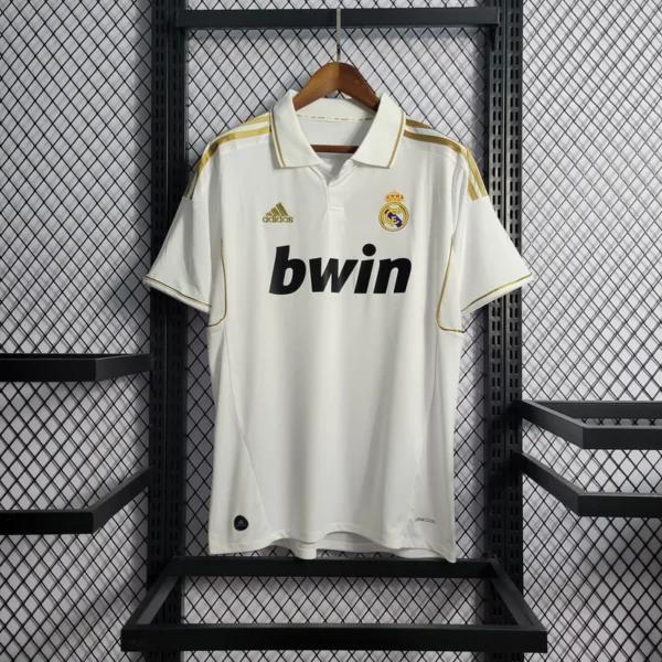 Camisa Retrô Real Madrid Home 2011/2012 Adidas Branca - Imagem 3