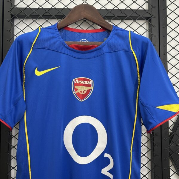 Camisa Rêtro Arsenal Away 2004/2005 Nike - Azul - Total 90 - Imagem 2