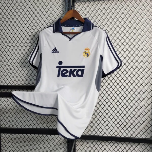 Camisa Retrô Real Madrid Home 2000/2001 Adidas Branca - Imagem 2
