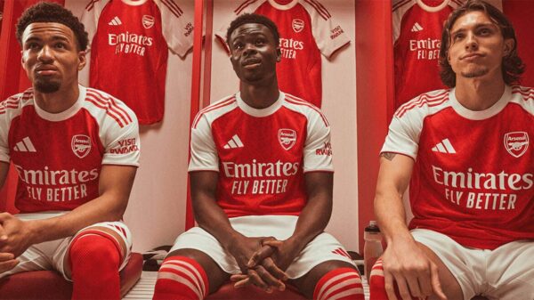 Camisa Arsenal Home Versão Jogador 25/2026 Adidas - Imagem 8
