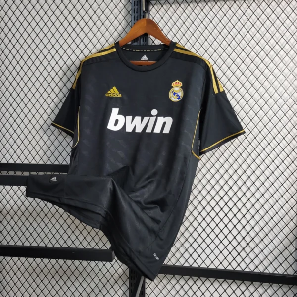 Camisa Retrô Real Madrid Away 2011/2012 Adidas Preta - Imagem 2