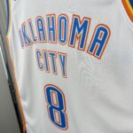 Camiseta Regata Basquete NBA OKC Oklahoma Thunder Association Edition 2025 Branca Nike - Imagem 5