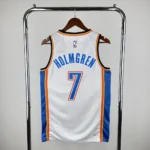 Camiseta Regata Basquete NBA OKC Oklahoma Thunder Association Edition 2025 Branca Nike - Imagem 13