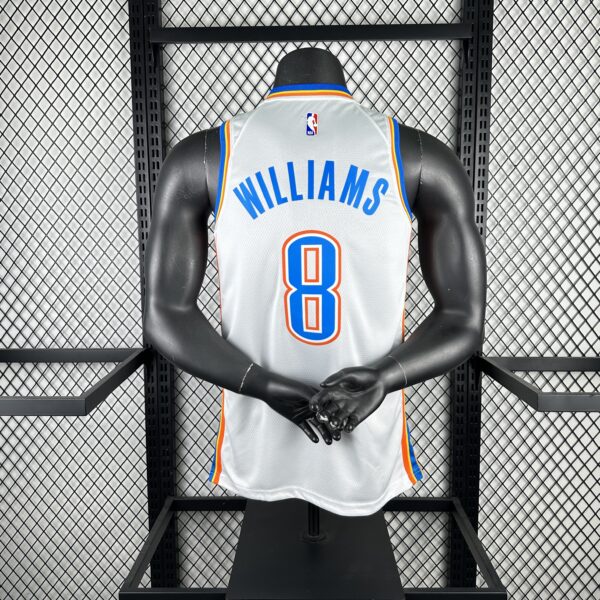 Camiseta Regata Basquete NBA OKC Oklahoma Thunder Association Edition 2025 Branca Nike - Imagem 2