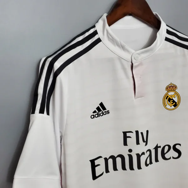 Camisa Retrô Real Madrid Home 2014/2015 Adidas Branca - Imagem 2
