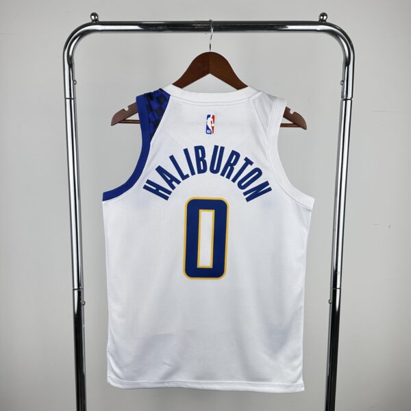 Camiseta Regata NBA Indiana Pacers Nike City Edition Swingman 0 Tyrese Haliburton Branca 2020 Nike - Imagem 10