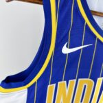 Camiseta Regata NBA Indiana Pacers Nike City Edition Swingman 0 Tyrese Haliburton Azul 2021 Nike - Imagem 4