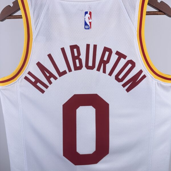 Camiseta Regata NBA Indiana Pacers Nike Classic Edition Swingman 0 Tyrese Haliburton Branca 2020 Nike - Imagem 6