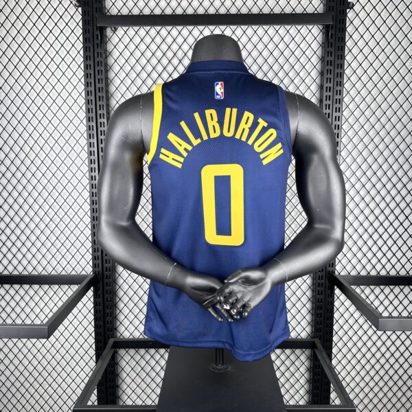 Camiseta Regata NBA Indiana Pacers Nike City Edition Swingman 0 Tyrese Haliburton Azul 2018 Nike - Imagem 2