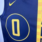 Camiseta Regata NBA Indiana Pacers Nike City Edition Swingman 0 Tyrese Haliburton Azul 2018 Nike - Imagem 4
