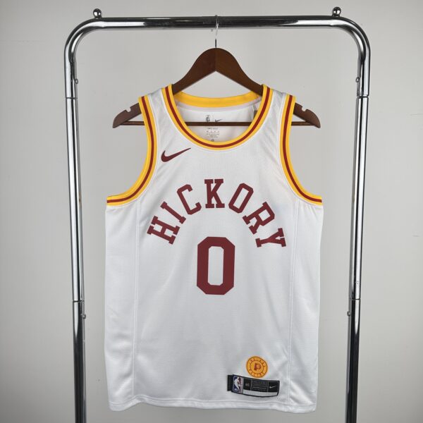 Camiseta Regata NBA Indiana Pacers Nike Classic Edition Swingman 0 Tyrese Haliburton Branca 2020 Nike - Imagem 8