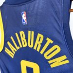 Camiseta Regata NBA Indiana Pacers Nike City Edition Swingman 0 Tyrese Haliburton Azul 2018 Nike - Imagem 7