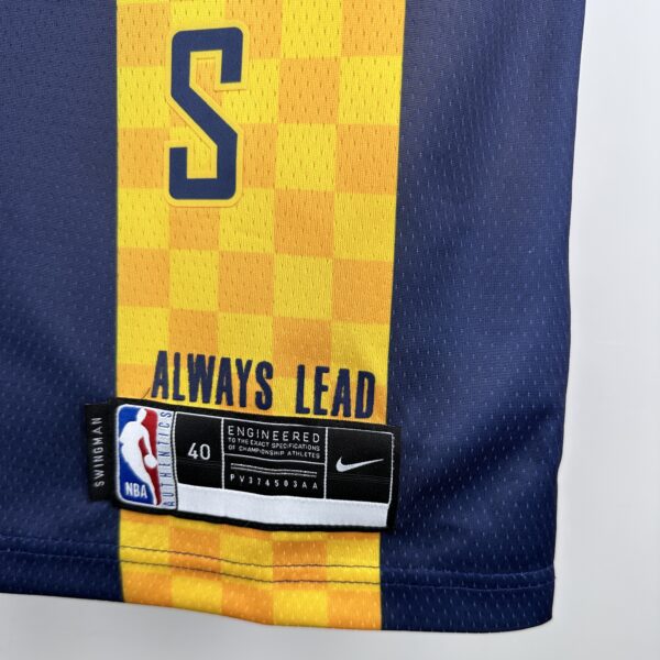 Camiseta Regata NBA Indiana Pacers Nike City Edition Swingman 0 Tyrese Haliburton Azul 2018 Nike - Imagem 5