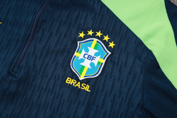 Conjunto Treino Brasil Casaco Jaqueta e Calça Longa 2024 Verde Nike - Imagem 3