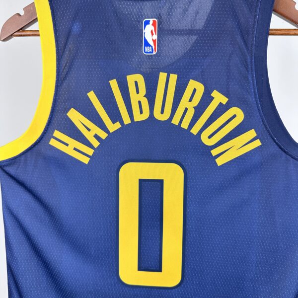 Camiseta Regata NBA Indiana Pacers Nike City Edition Swingman 0 Tyrese Haliburton Azul 2018 Nike - Imagem 6