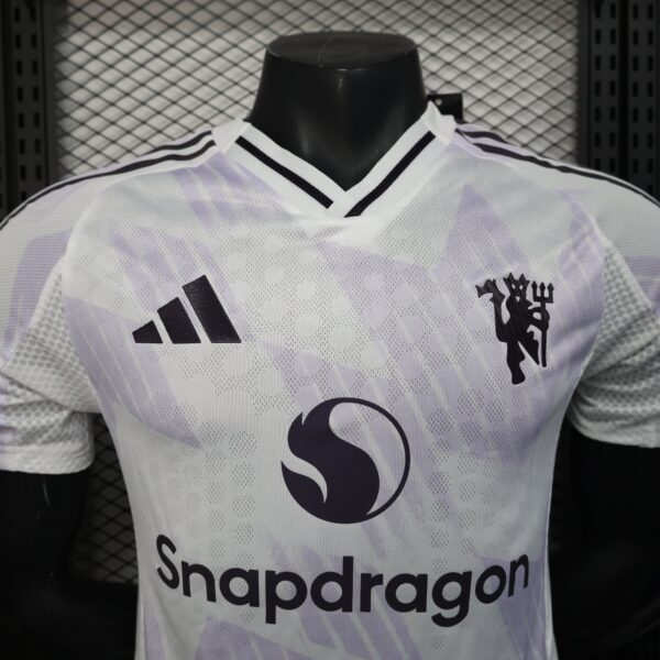 Camisa Manchester United Away Versão Jogador 25/2026 Adidas Branca - Imagem 2