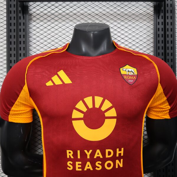 Camisa Roma Home Versão Jogador 25/2026 Vermelha Adidas - Imagem 2