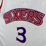 Camiseta Regata Basquete NBA Philadelphia 76ers Sixers 3 Allen Iverson Mitchell & Ness 1996/97 - Imagem 4