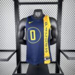 Camiseta Regata NBA Indiana Pacers Nike City Edition Swingman 0 Tyrese Haliburton Azul 2018 Nike