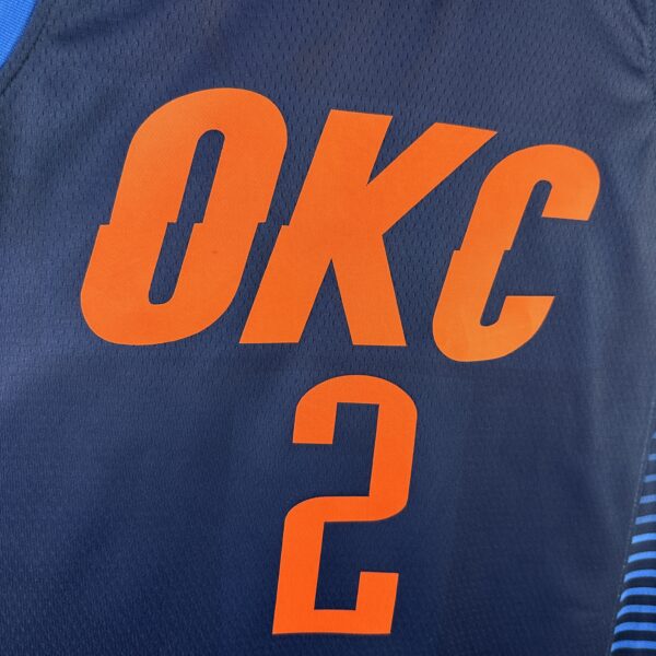 Camiseta Regata Basquete NBA OKC Oklahoma Thunder 2 Shai Gilgeous-Alexander City Edition 2018 Nike - Imagem 3