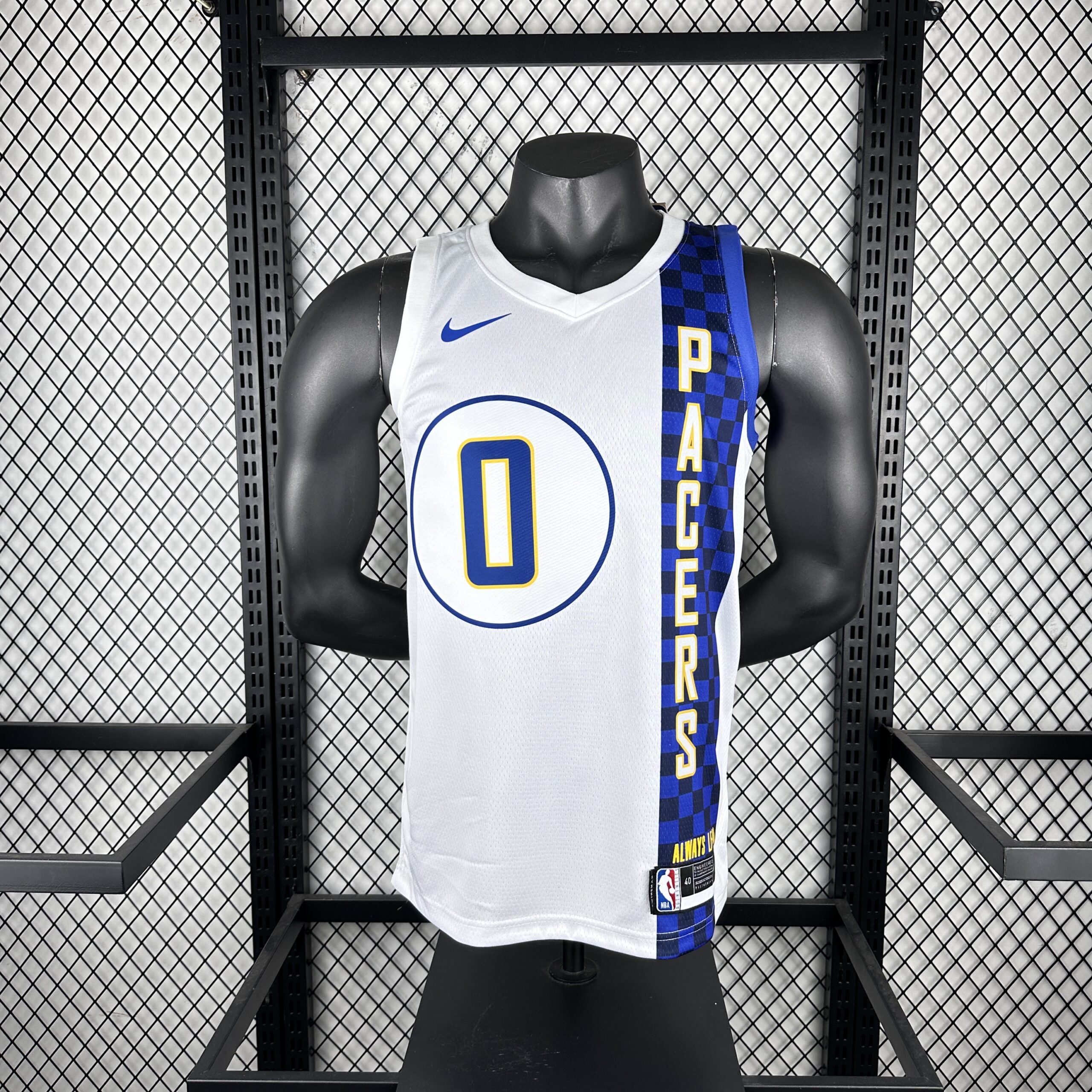 a6c72cf4 Camiseta Regata NBA Indiana Pacers Nike City Edition Swingman 0 Tyrese Haliburton Branca 2020 Nike - Imagem 1