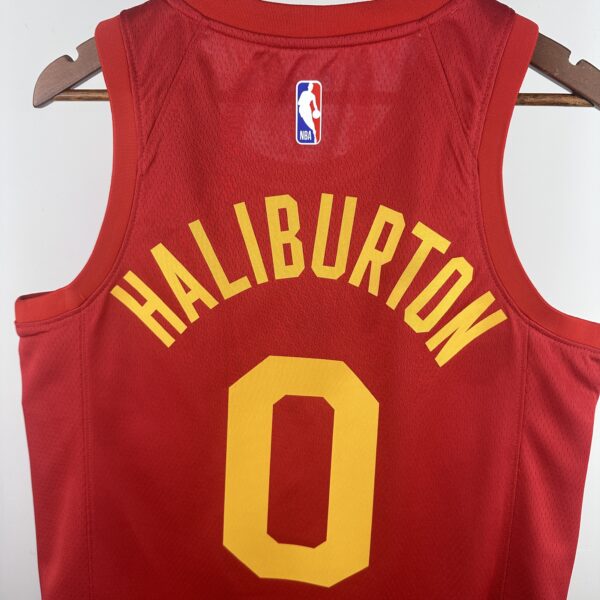 Camiseta Regata NBA Indiana Pacers Nike Classic Edition Swingman 0 Tyrese Haliburton Vermelha 2019 Nike - Imagem 6