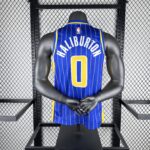 Camiseta Regata NBA Indiana Pacers Nike City Edition Swingman 0 Tyrese Haliburton Azul 2021 Nike - Imagem 2