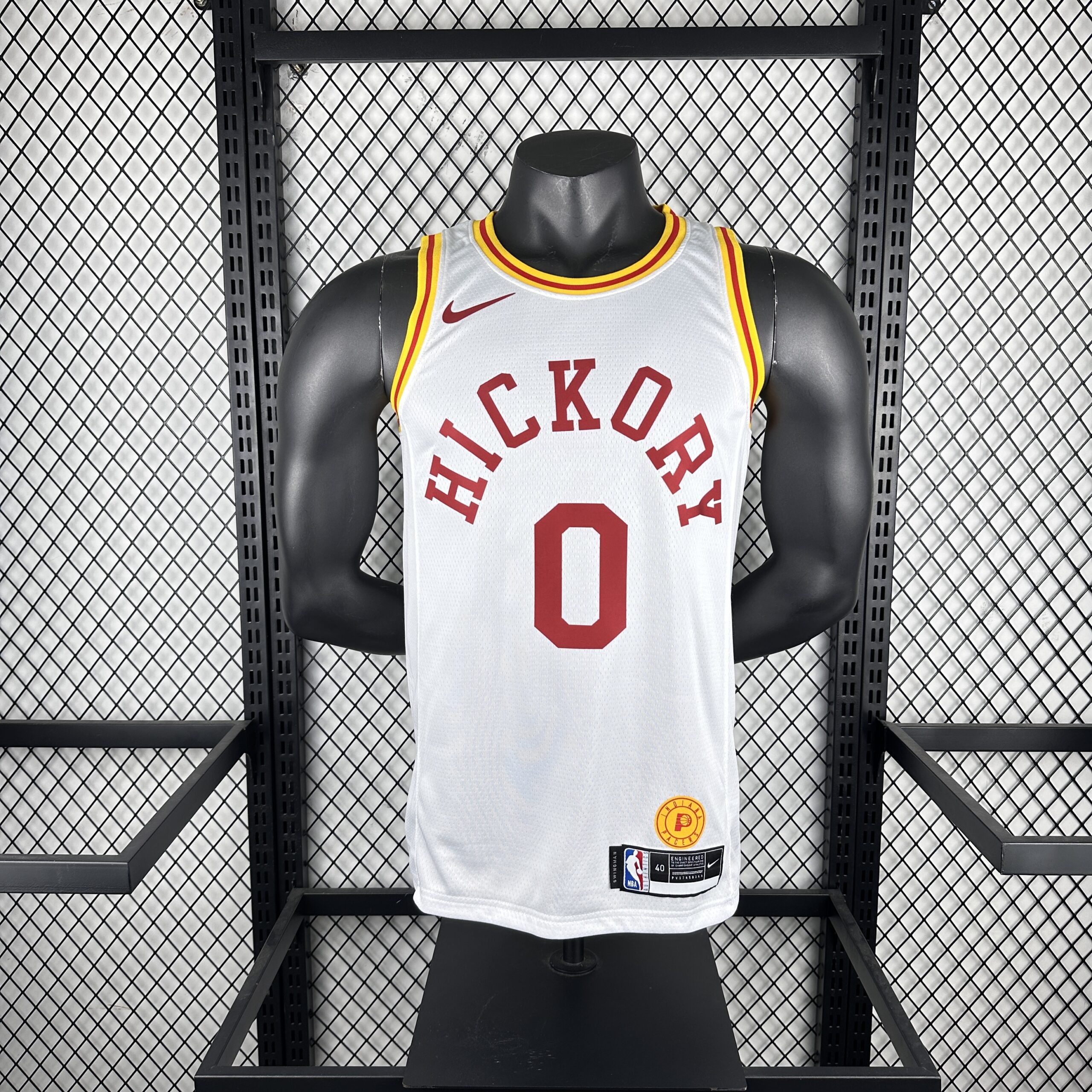 c029cdff Camiseta Regata NBA Indiana Pacers Nike Classic Edition Swingman 0 Tyrese Haliburton Branca 2020 Nike - Imagem 1