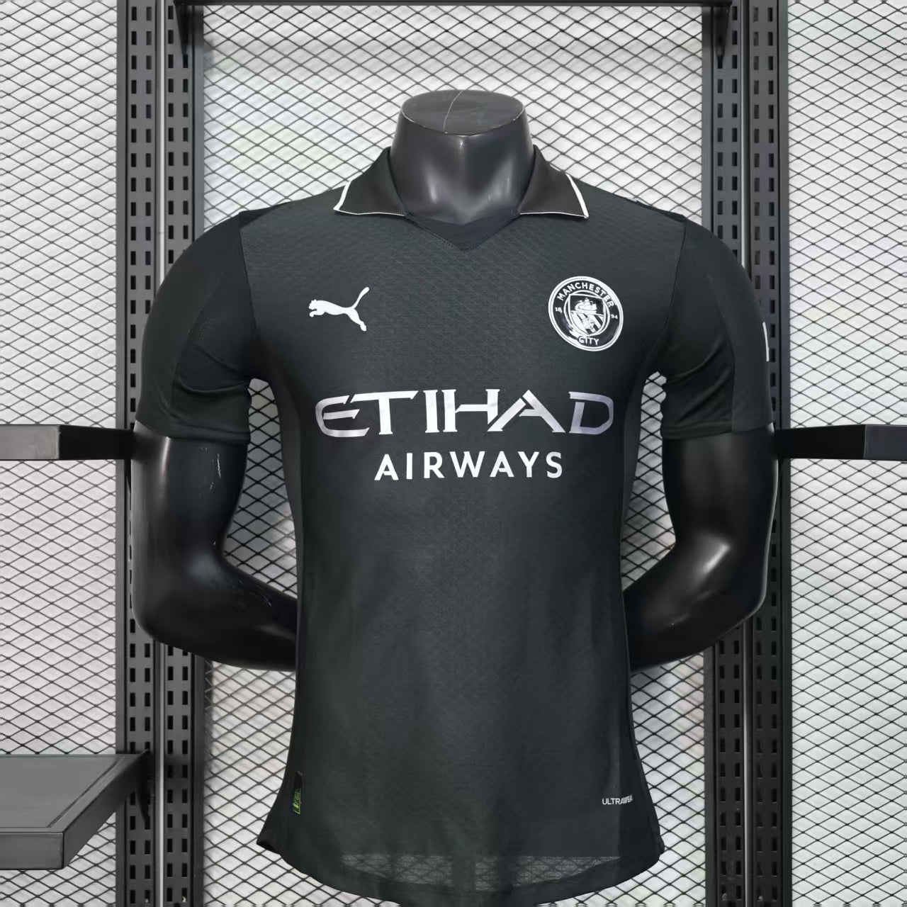 ca4ce3b8 Camisa Manchester City Versão Jogador 25/2026 Preta Puma - Imagem 1
