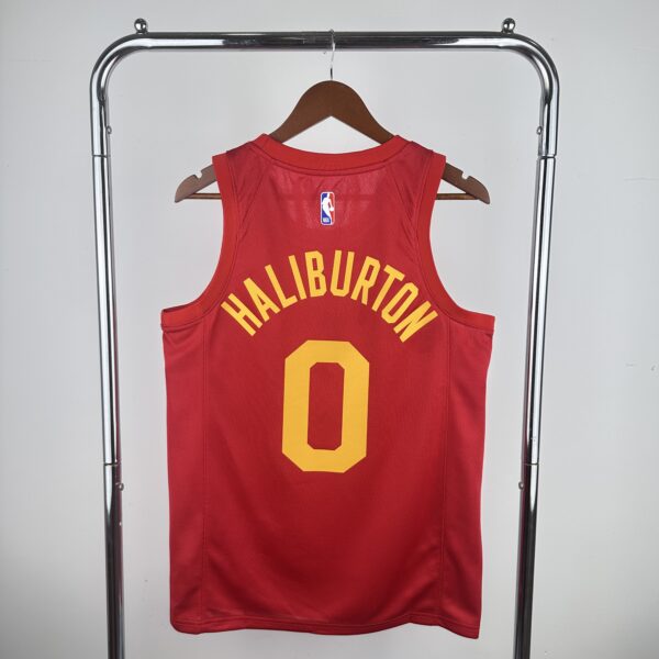 Camiseta Regata NBA Indiana Pacers Nike Classic Edition Swingman 0 Tyrese Haliburton Vermelha 2019 Nike - Imagem 8