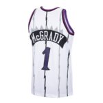 Camiseta Regata NBA Toronto Raptors 1 Tracy McGrady Mitchell & Ness Branca 1998/99 - Imagem 2