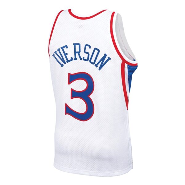 Camiseta Regata Basquete NBA Philadelphia 76ers Sixers 3 Allen Iverson Mitchell & Ness 1996/97 - Imagem 12