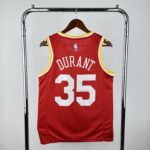 Camiseta Regata Basquete NBA Retrô Houston Rockets City 7 Durant Edição Anos 90 Vermelha 2025 Nike - Imagem 8