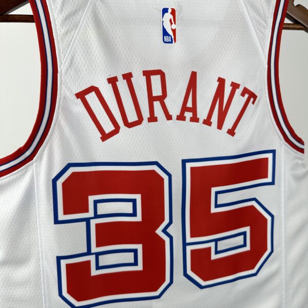Camiseta Regata Basquete NBA Houston Rockets City Hi-Town 7 Durant Edition Branca 2025 Nike - Imagem 8
