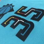 Camiseta Regata Basquete NBA Phoenix Suns 35 Durant City Edition 2025 Azul Nike - Imagem 4