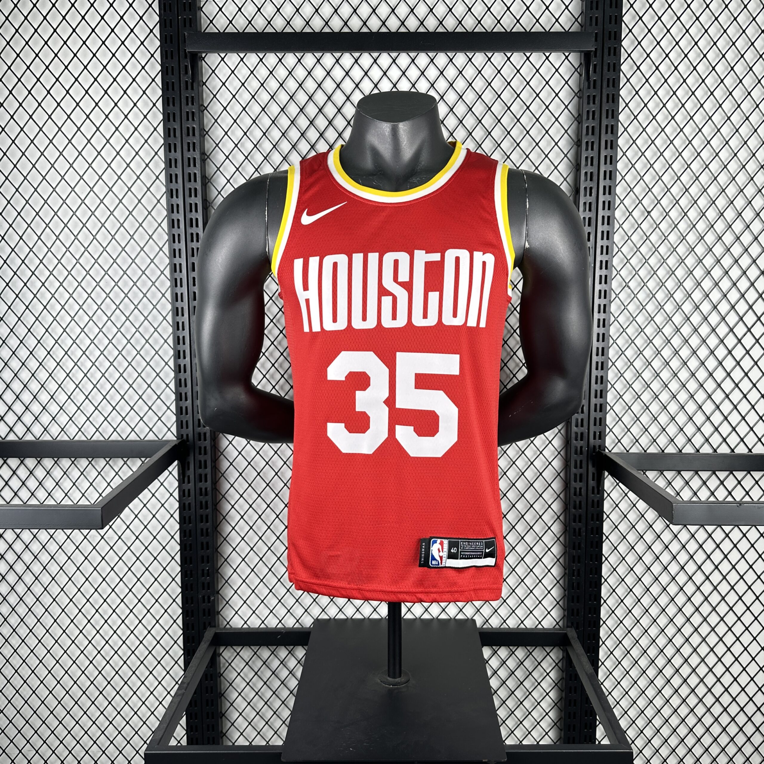 1770996e Camiseta Regata Basquete NBA Retrô Houston Rockets City 7 Durant Edição Anos 90 Vermelha 2025 Nike - Imagem 1