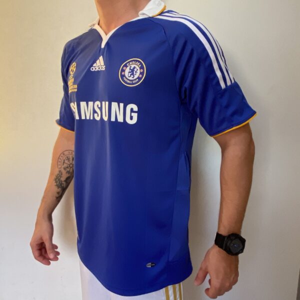 Camisa Retrô Chelsea Home Didier Drogba 11 - Final Champions League - 2007/08 Azul Adidas - Imagem 7