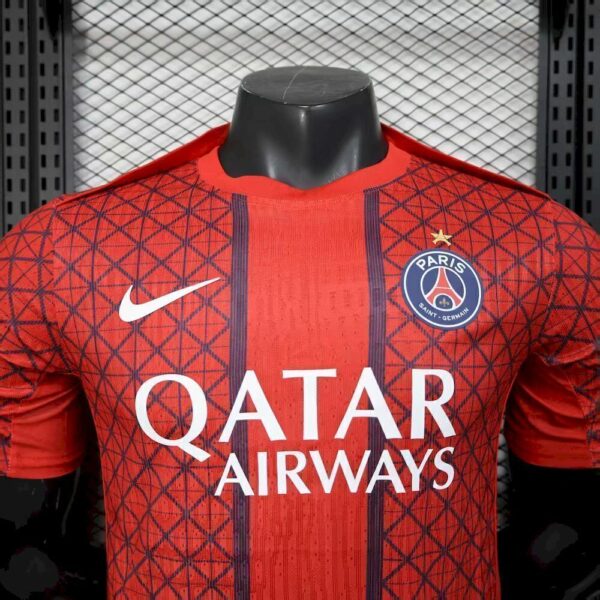 Camisa Paris Saint-Germain - PSG Especial Comemorativa Versão Jogador 2025/26 Vermelha Nike - Imagem 2