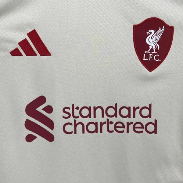 Camisa Liverpool Away Versão Torcedor 2025/2026 Branca Adidas - Imagem 4